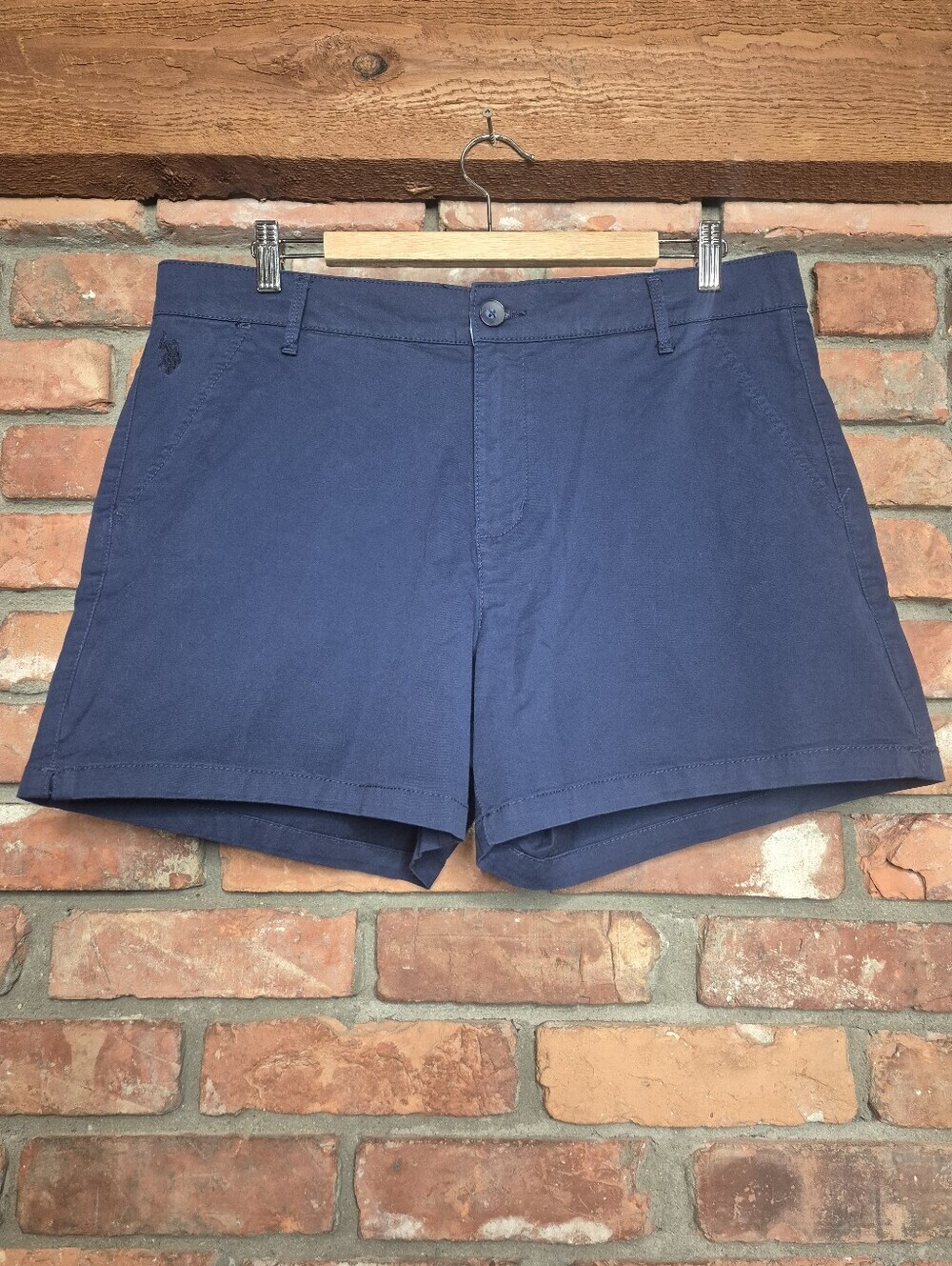 U.S. Polo Assn. Classic Chino Shorts NWT Navy Blue Size 16